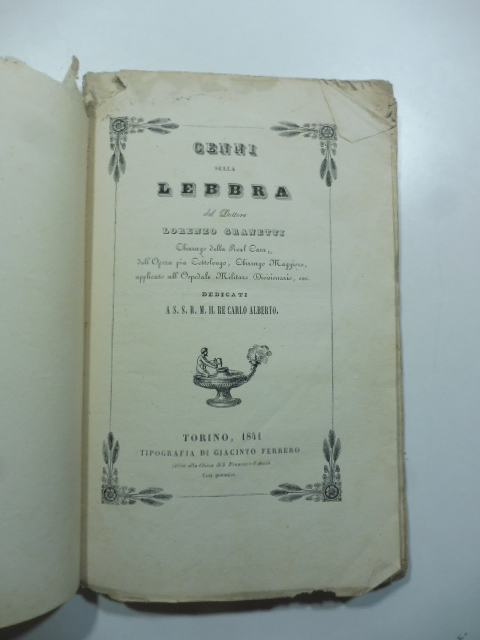 Cenni sulla lebbra